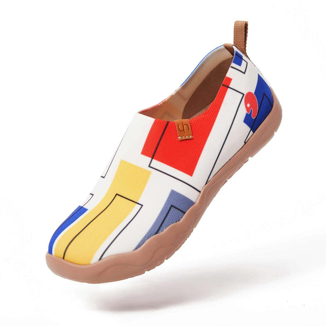 UIN Footwear Women Color Cubes Women Canvas loafers