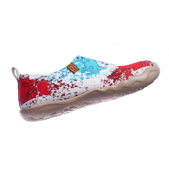 UIN Footwear Women Colorful Universe Canvas loafers