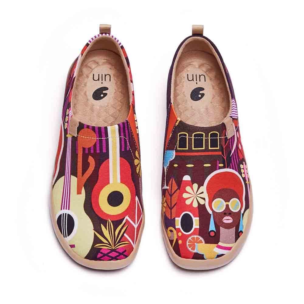 UIN Footwear Women Cuban Musician Women Canvas loafers