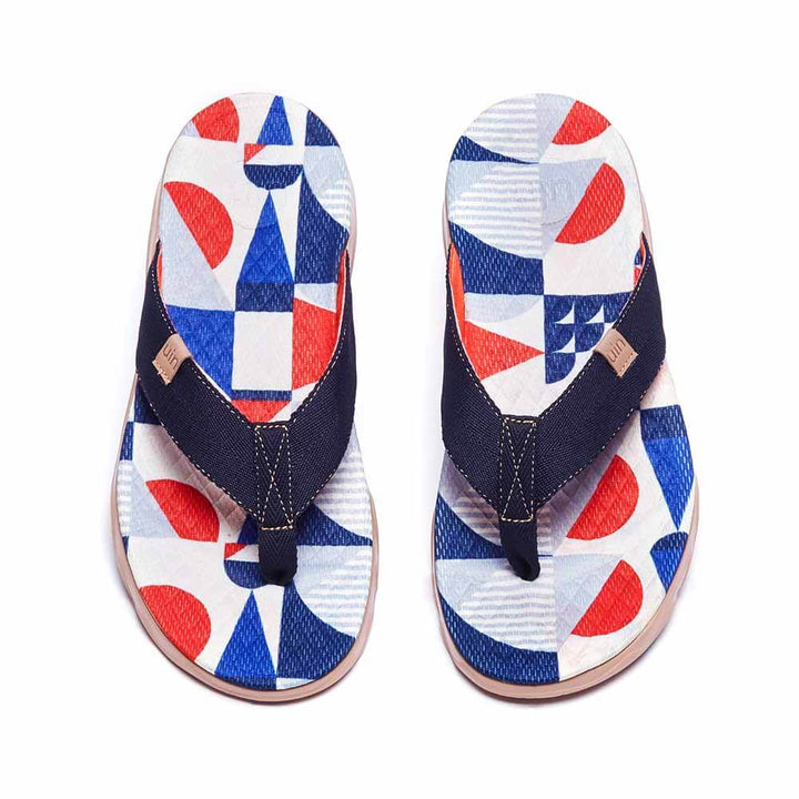 UIN Footwear Women Cube Love Women Majorca Flip Flops Canvas loafers