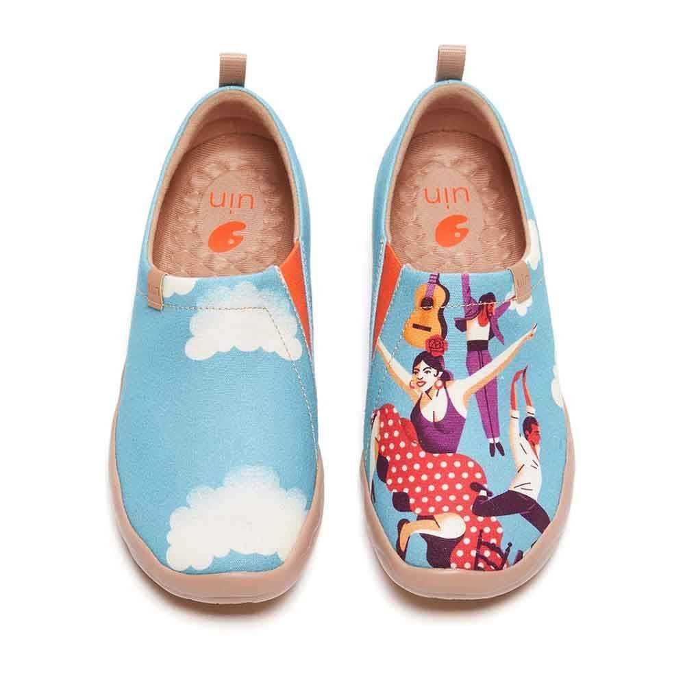 UIN Footwear Women Dance To The Beat Canvas loafers