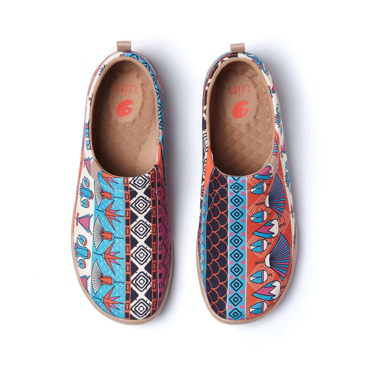 UIN Footwear Women Egyptian Ornament Toledo I Women Canvas loafers