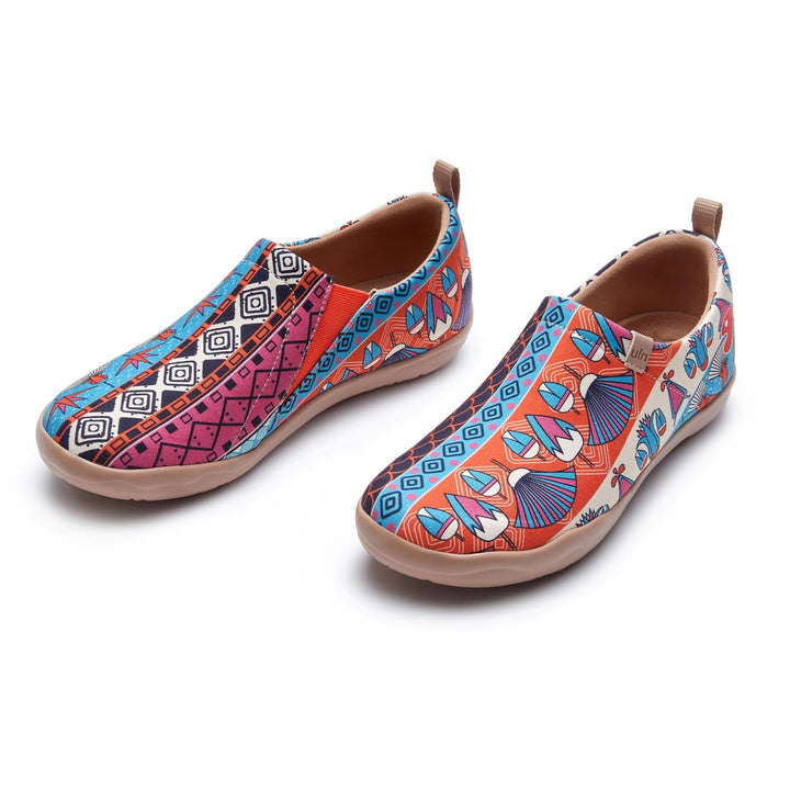 UIN Footwear Women Egyptian Ornament Toledo I Women Canvas loafers