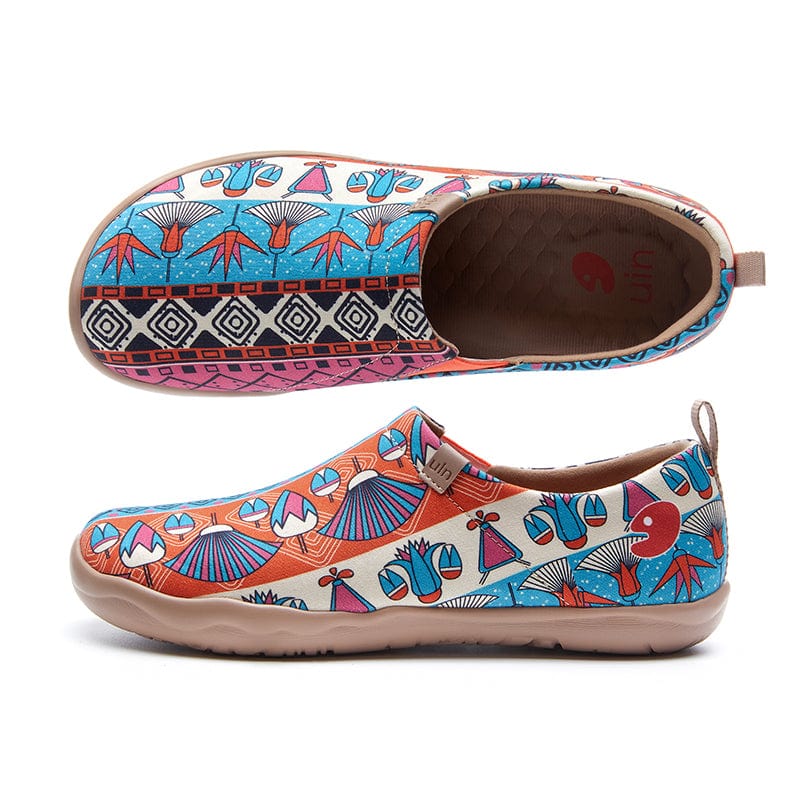 UIN Footwear Women Egyptian Ornament Toledo I Women Canvas loafers