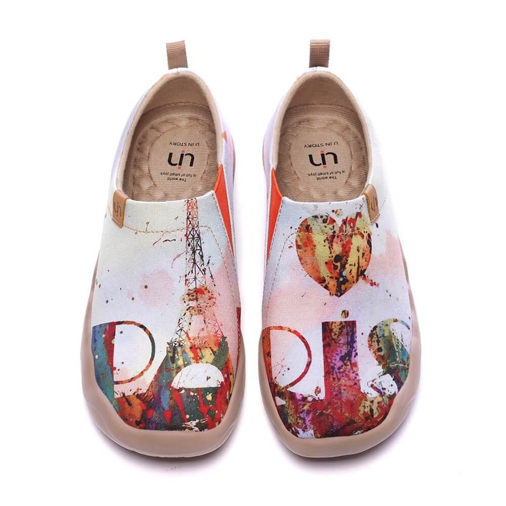 UIN Footwear Women Eiffel for You Canvas loafers