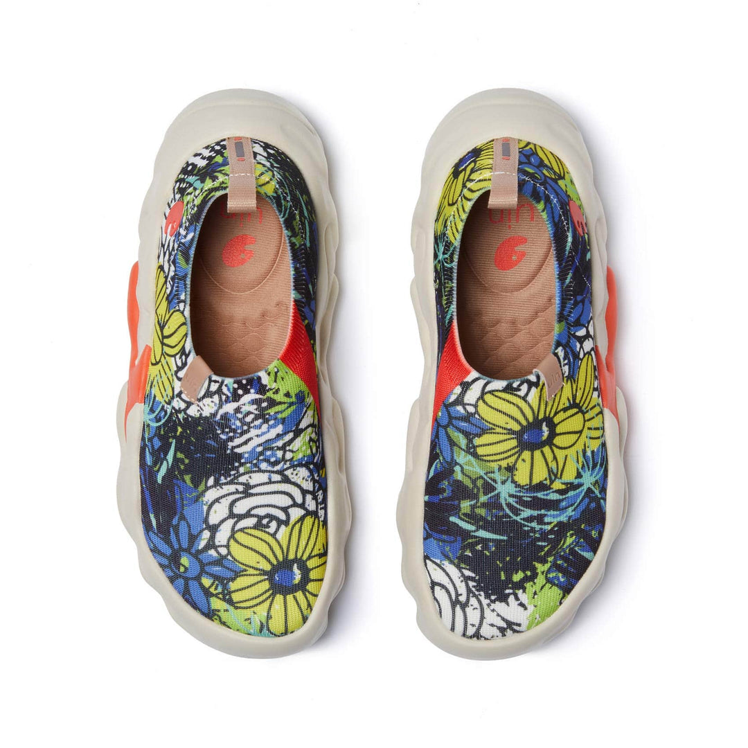 UIN Footwear Women Floral Graffiti Toledo XIII Women Canvas loafers