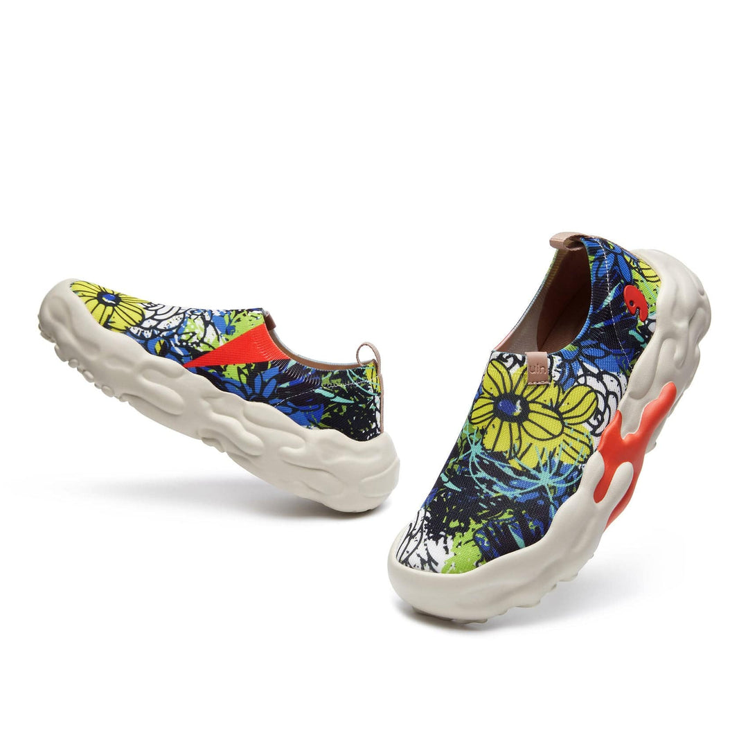 UIN Footwear Women Floral Graffiti Toledo XIII Women Canvas loafers