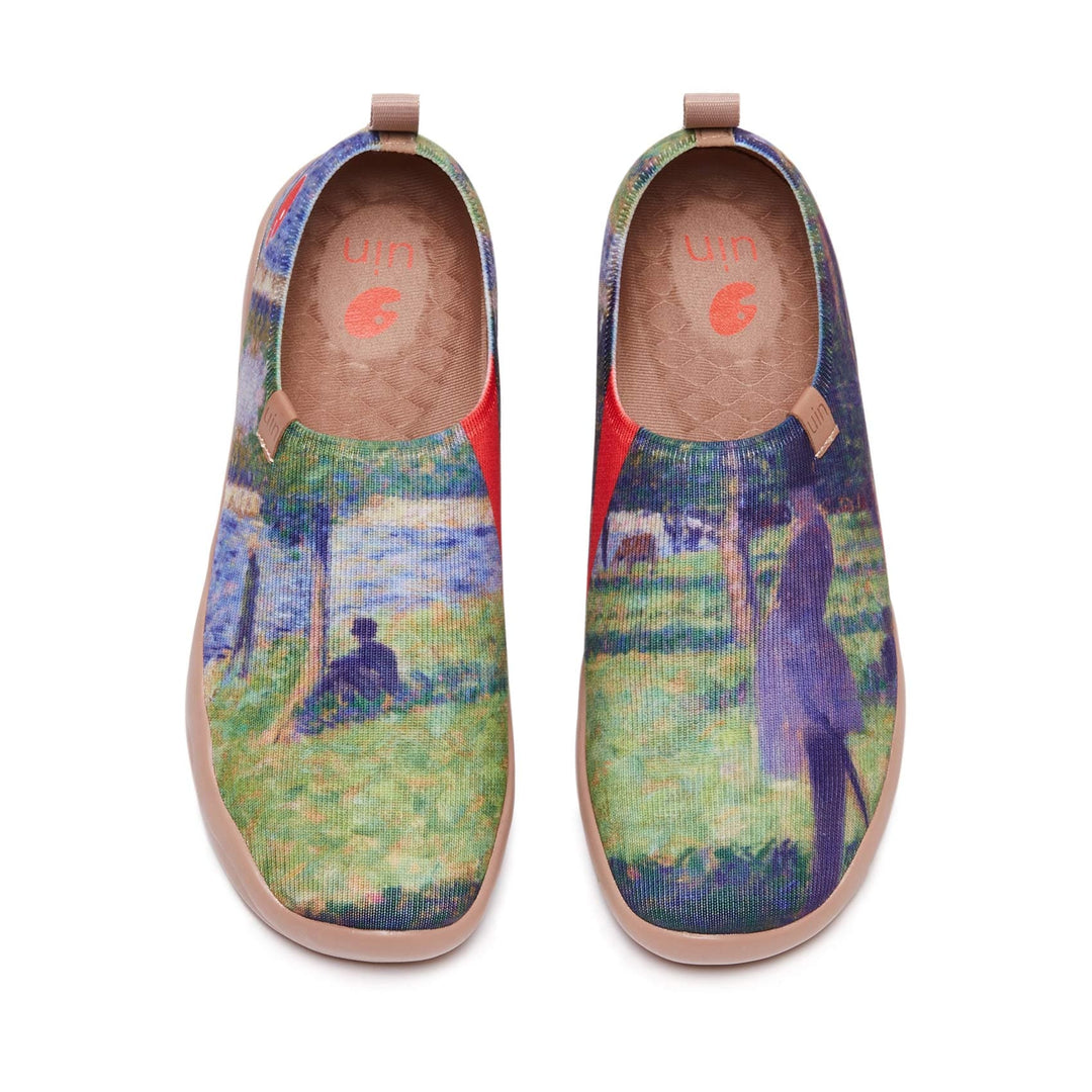 UIN Footwear Women Georges Seurat Study for 'La Grande Jatte?Women Canvas loafers