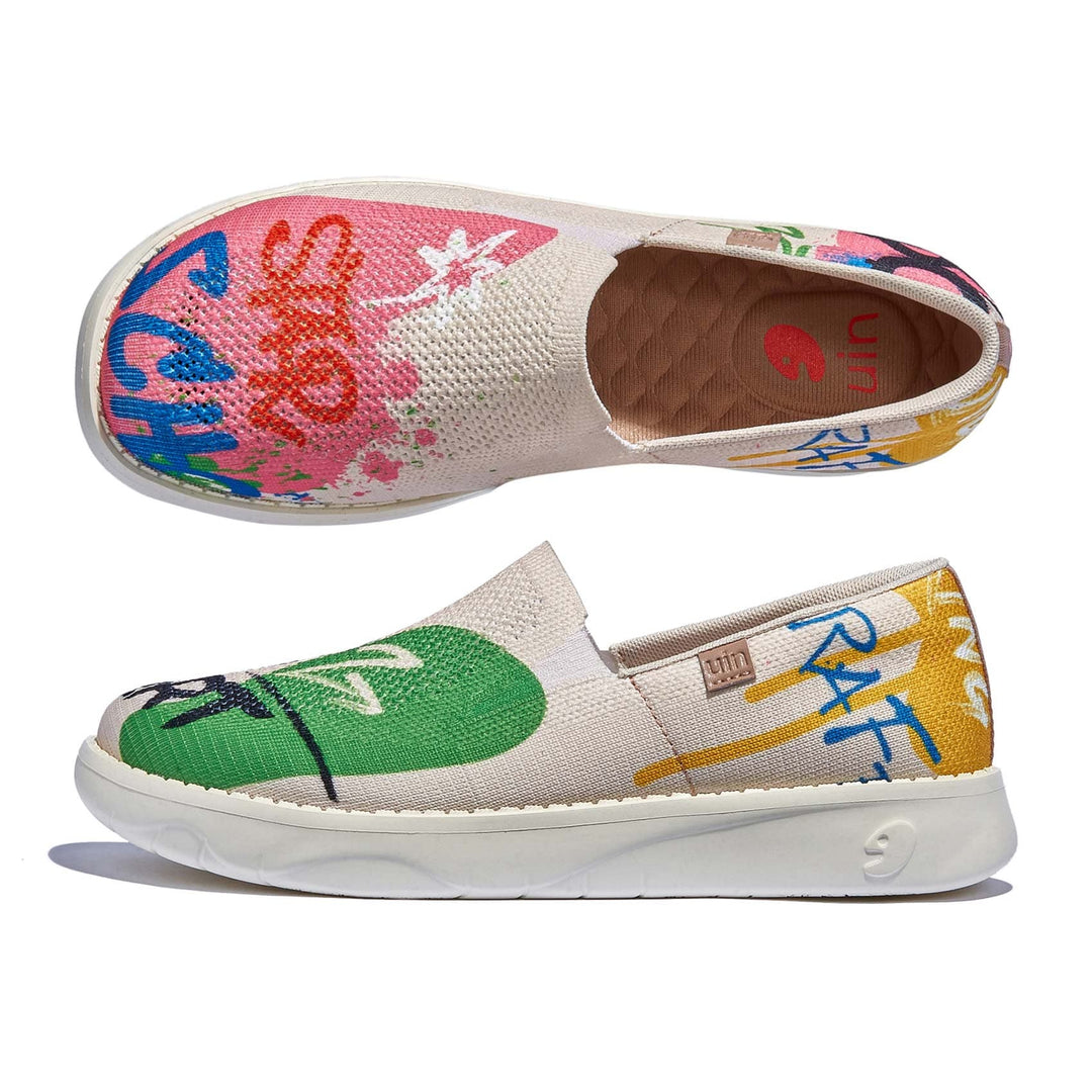 UIN Footwear Women Graffiti Youth Tarragona II Women Canvas loafers