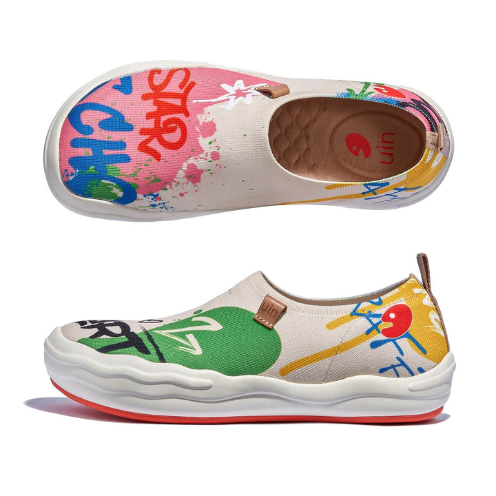 UIN Footwear Women Graffiti Youth Toledo VIII Women Canvas loafers