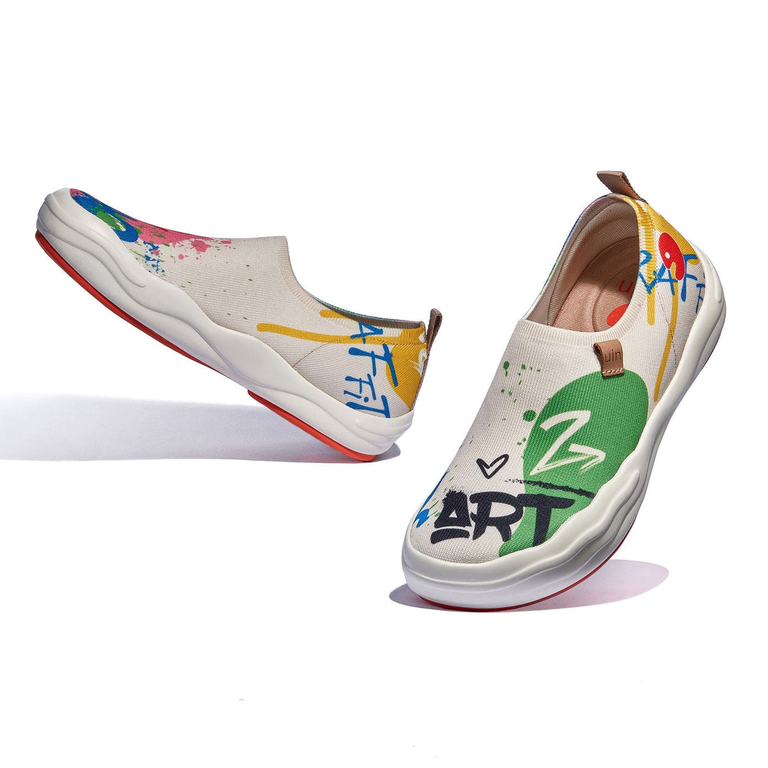 UIN Footwear Women Graffiti Youth Toledo VIII Women Canvas loafers