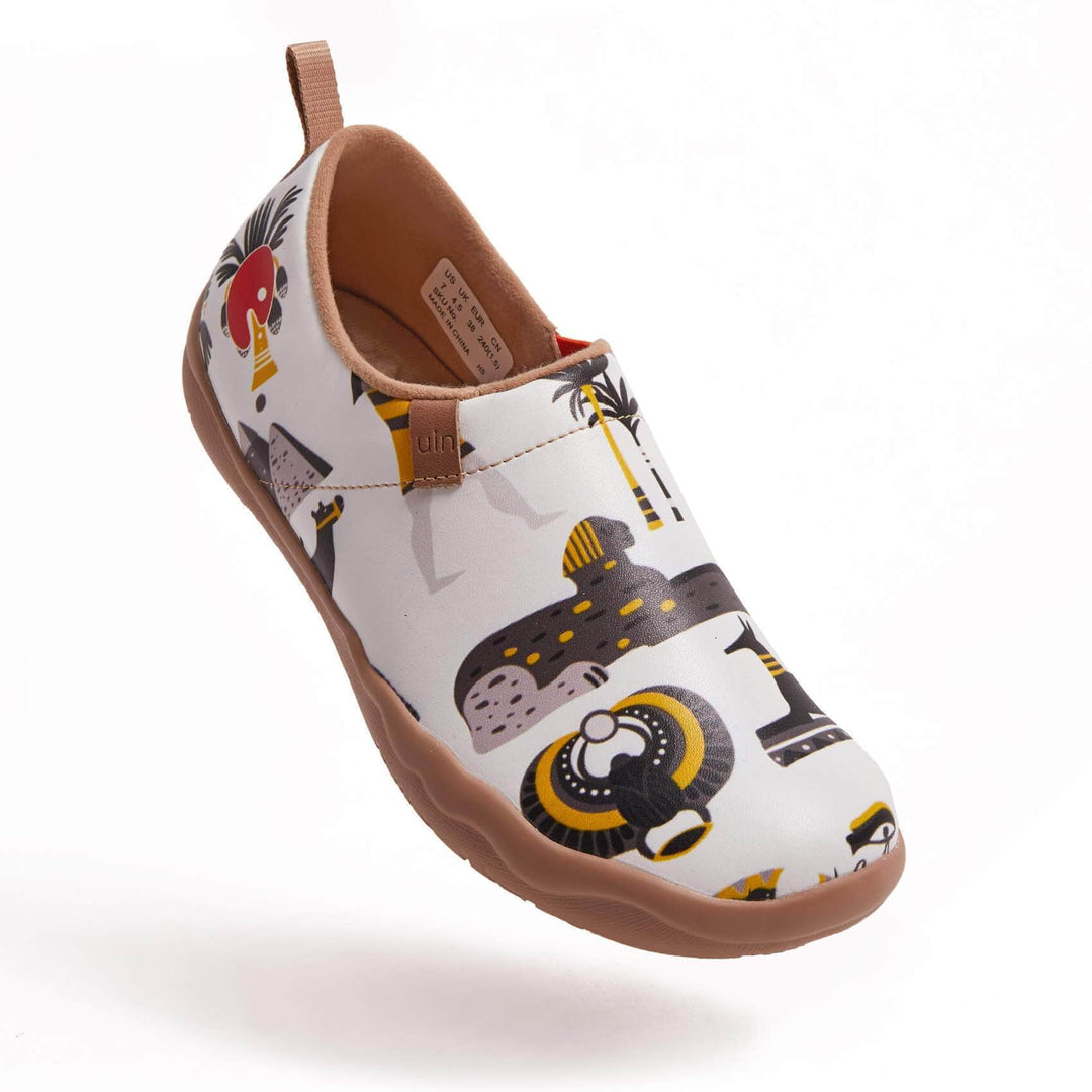 UIN Footwear Women Impressions of Egypt Canvas loafers