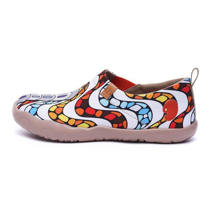 <transcy>LA PEDRERA Dames Canvas Art Painted Shoes</transcy>