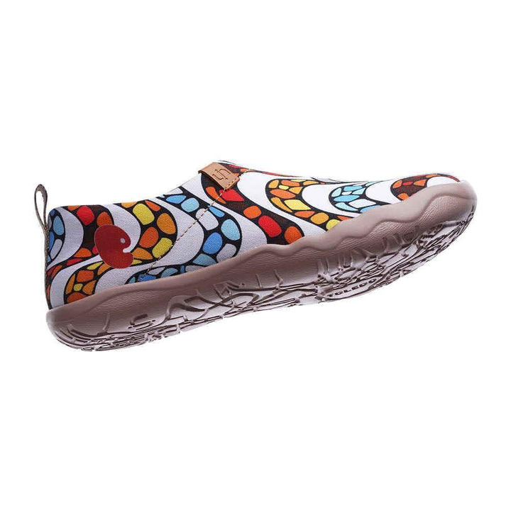 <transcy>LA PEDRERA Dames Canvas Art Painted Shoes</transcy>