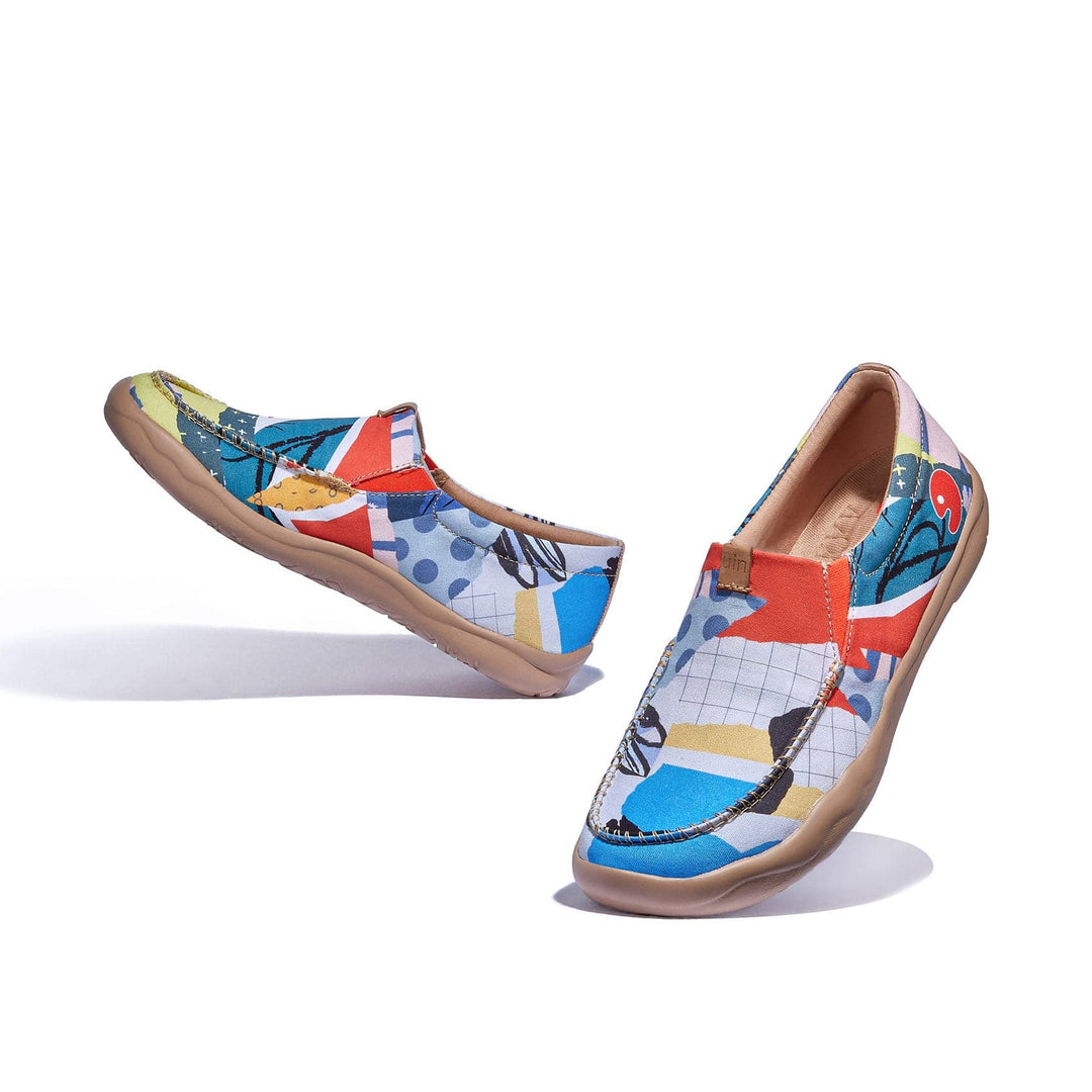 UIN Footwear Women Leaves' Languages Nerja Women Canvas loafers