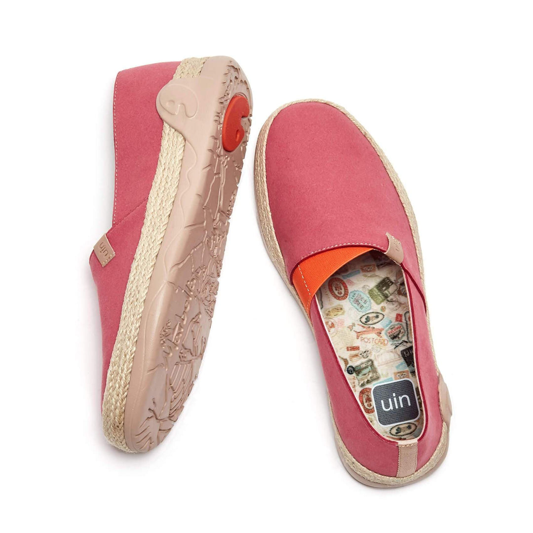 UIN Footwear Women Marbella I Tea Rose Canvas loafers