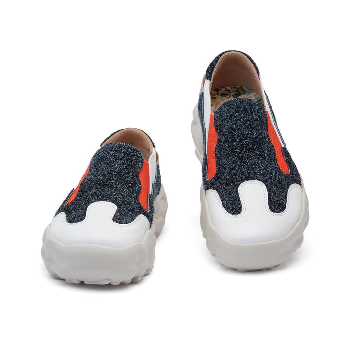 UIN Footwear Women Marble Gray Lanzarote II Women Canvas loafers