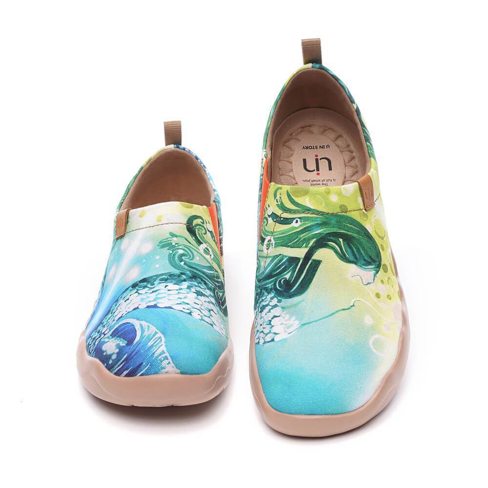 UIN Footwear Women Mermaid Canvas loafers