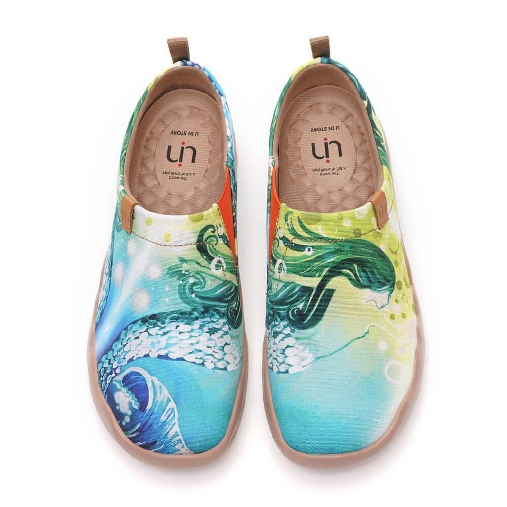 UIN Footwear Women Mermaid Canvas loafers