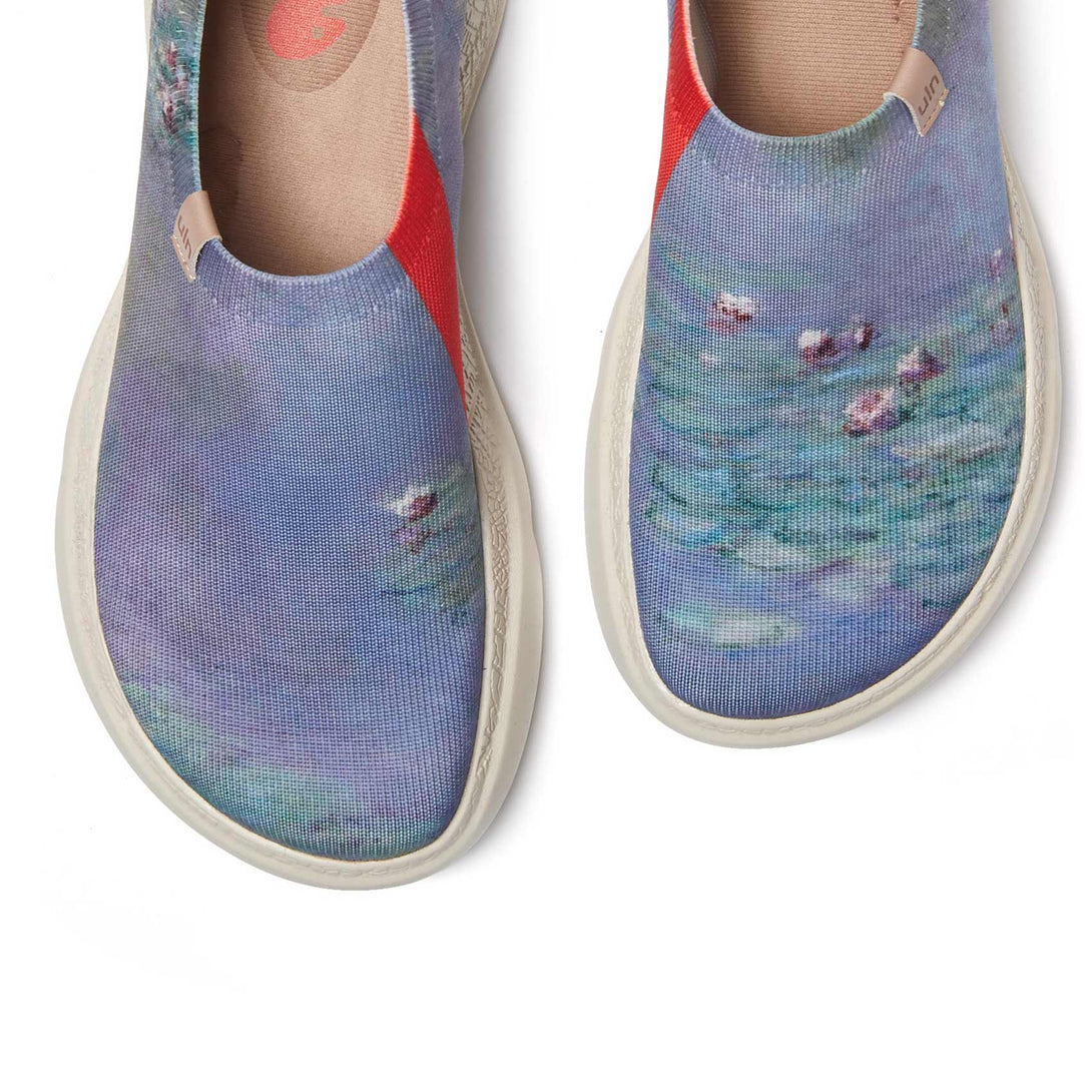 UIN Footwear Women Monet Water Lilies Toledo XII Women Canvas loafers