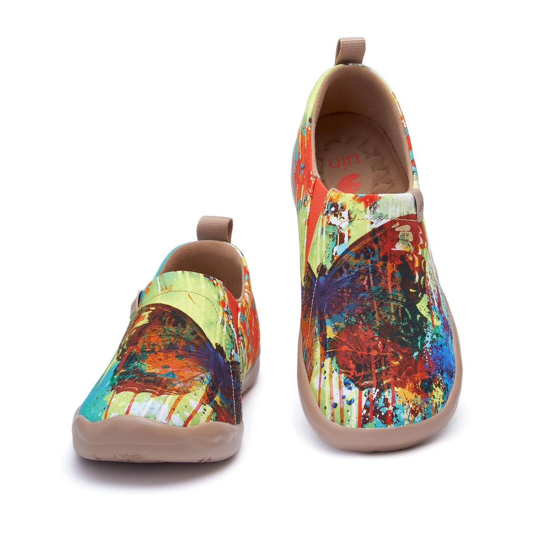 <transcy>MOTTLED BUTTERFLY Unieke artistieke dames flats</transcy>