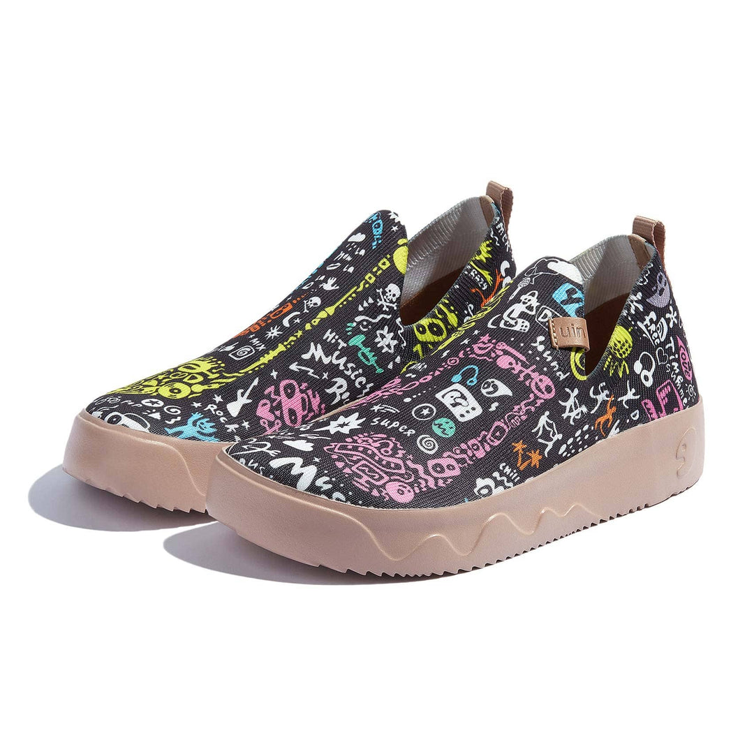 UIN Footwear Women Music Inspiration Fuerteventura I Women Canvas loafers