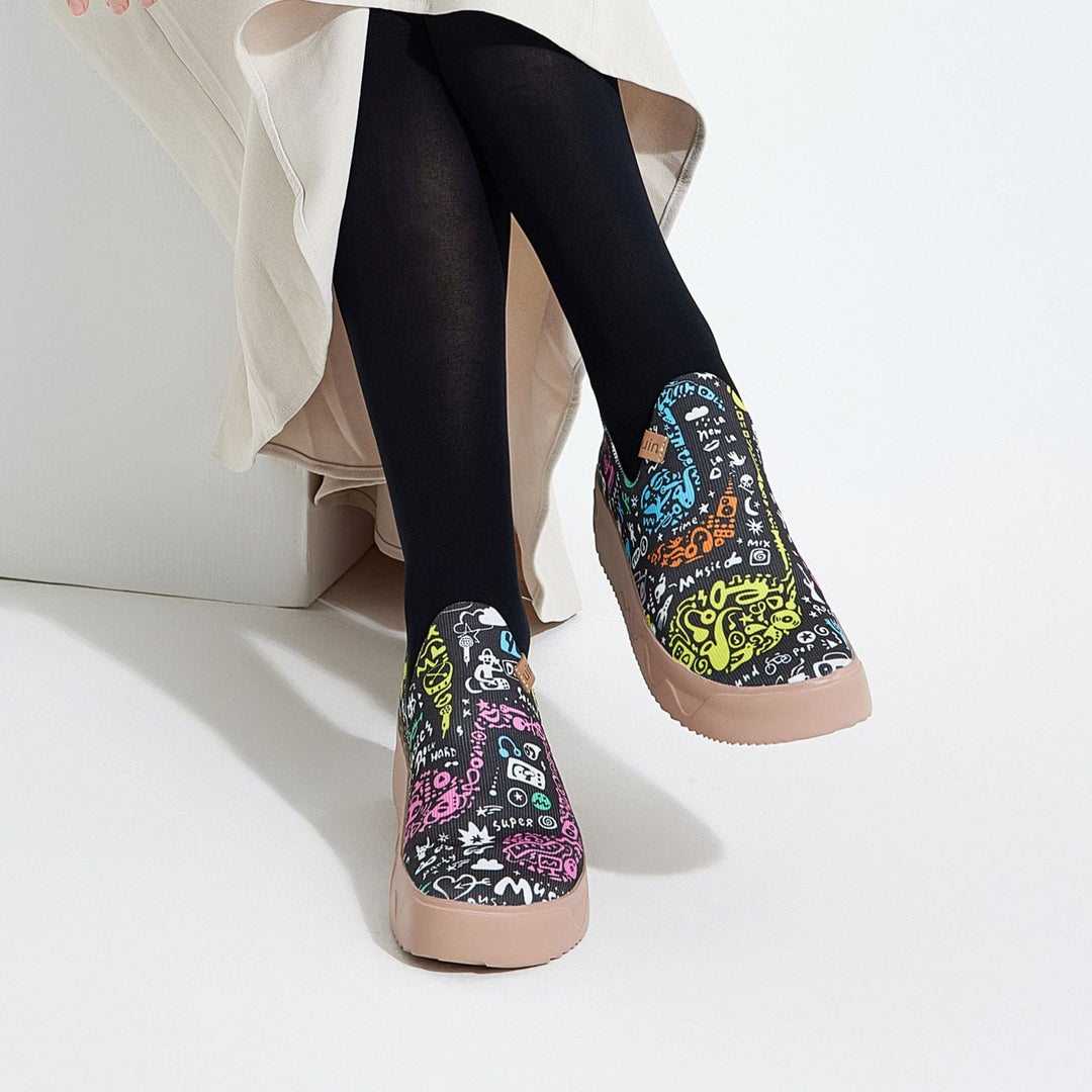 UIN Footwear Women Music Inspiration Fuerteventura I Women Canvas loafers