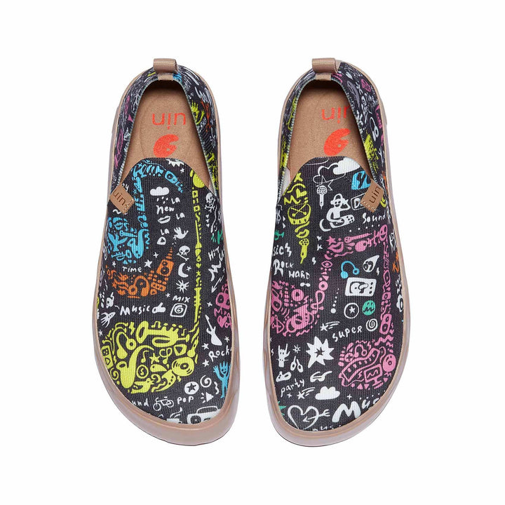 UIN Footwear Women Music Inspiration Fuerteventura I Women Canvas loafers