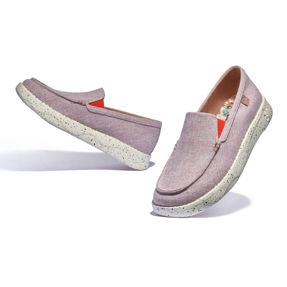 UIN Footwear Women Pale Pink Tarragona III Women Canvas loafers