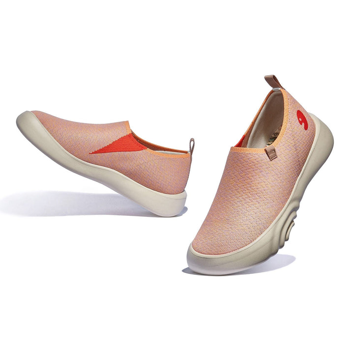 UIN Footwear Women Pink Orange Toledo XV Women Canvas loafers