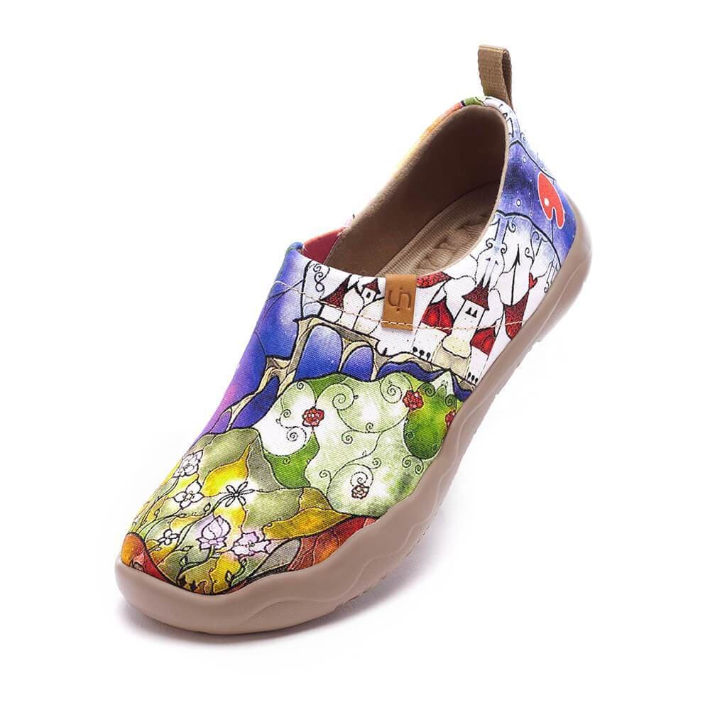 UIN Footwear Women Princess's Garden Canvas loafers