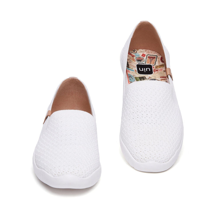 UIN Footwear Women Pure White Minorca II Women Canvas loafers