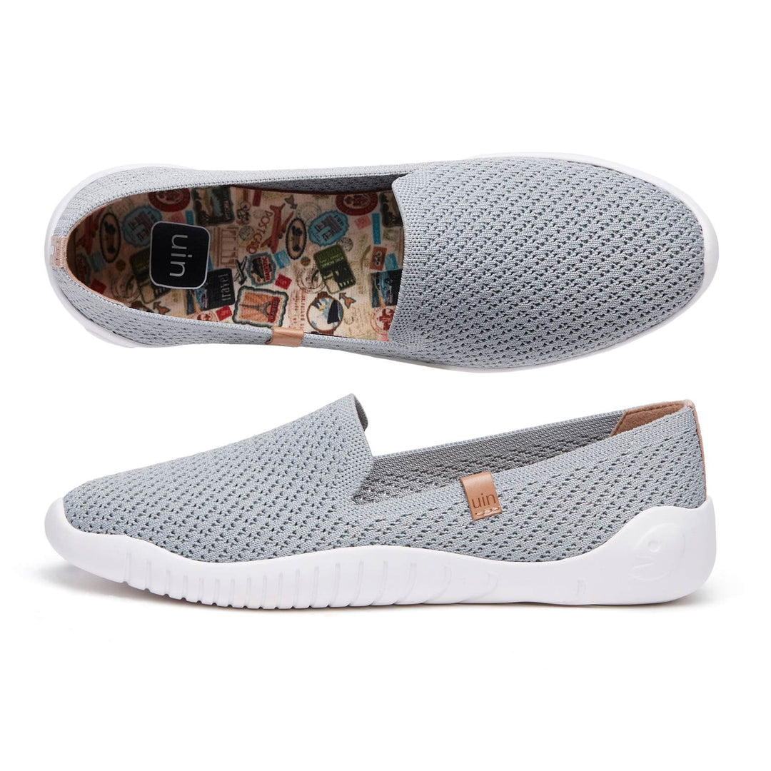 UIN Footwear Women Rhino Grey Minorca II Women Canvas loafers