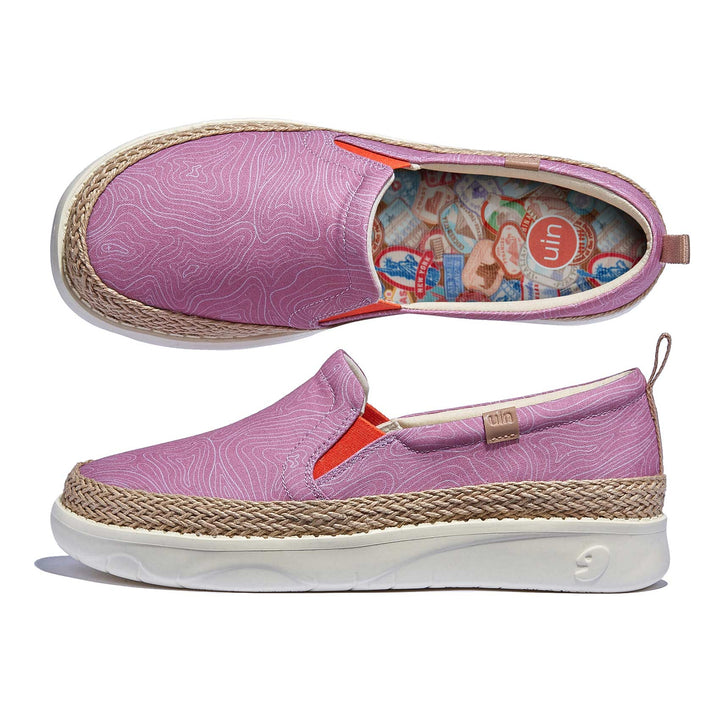 UIN Footwear Women Rose Pink Tarragona I Women Canvas loafers