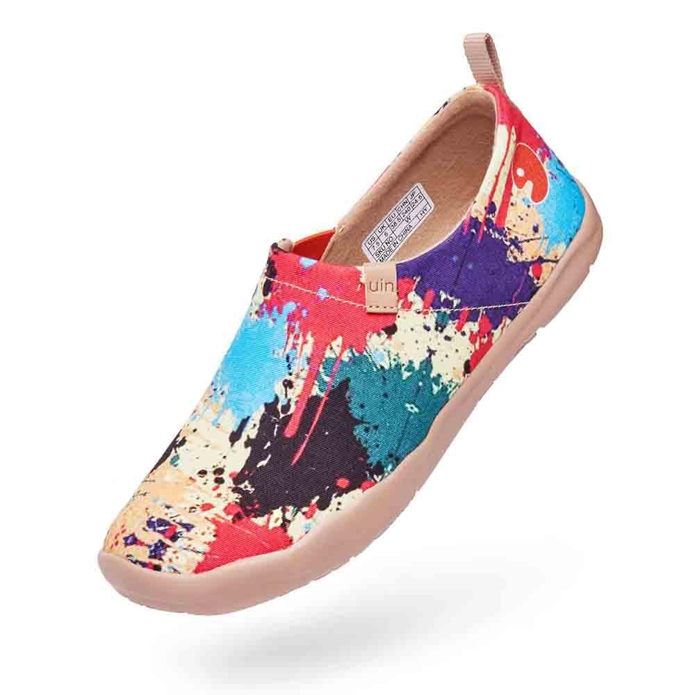 UIN Footwear Women Splashed World Canvas loafers