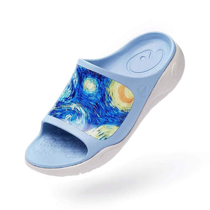 UIN Footwear Women Starry Night Ibiza Slides Canvas loafers