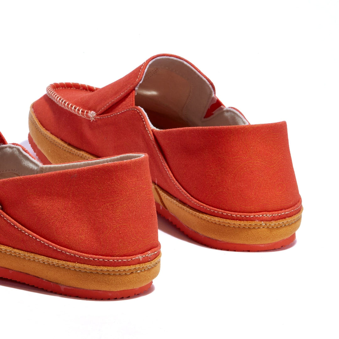 UIN Footwear Women Sunset Red Formentera II Women Canvas loafers