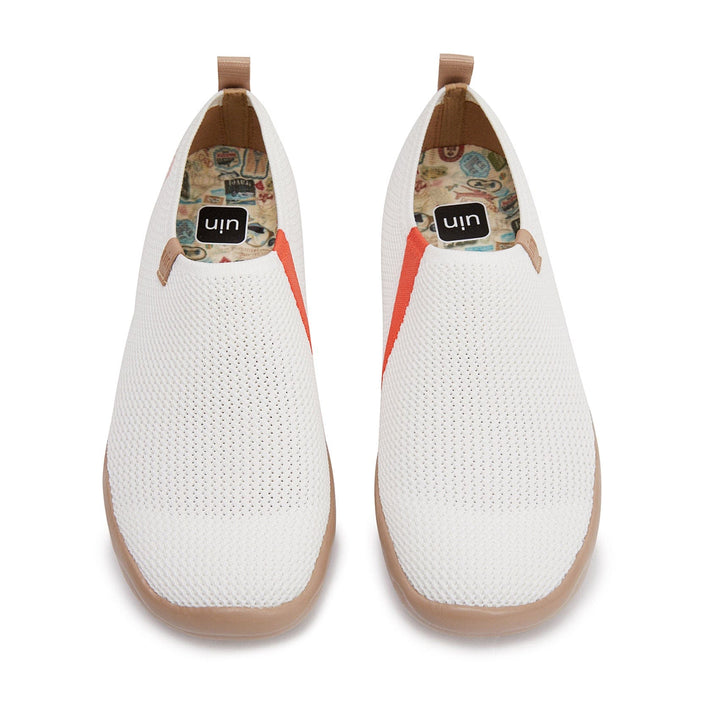 UIN Footwear Women Toledo Knitted Bright White Women Canvas loafers