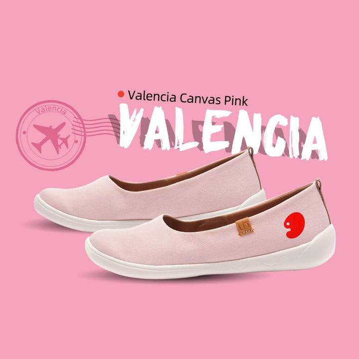 UIN Footwear Women Valencia Canvas Pink Canvas loafers