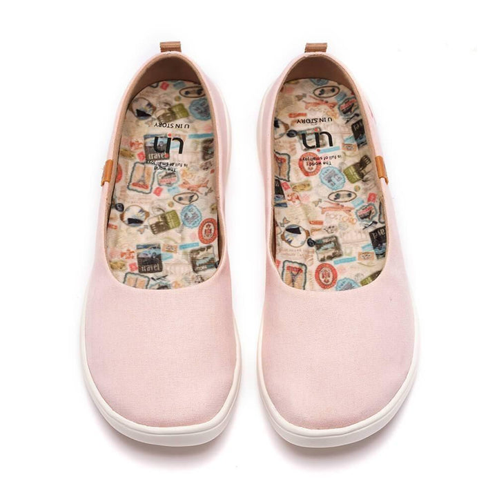 UIN Footwear Women Valencia Canvas Pink Canvas loafers