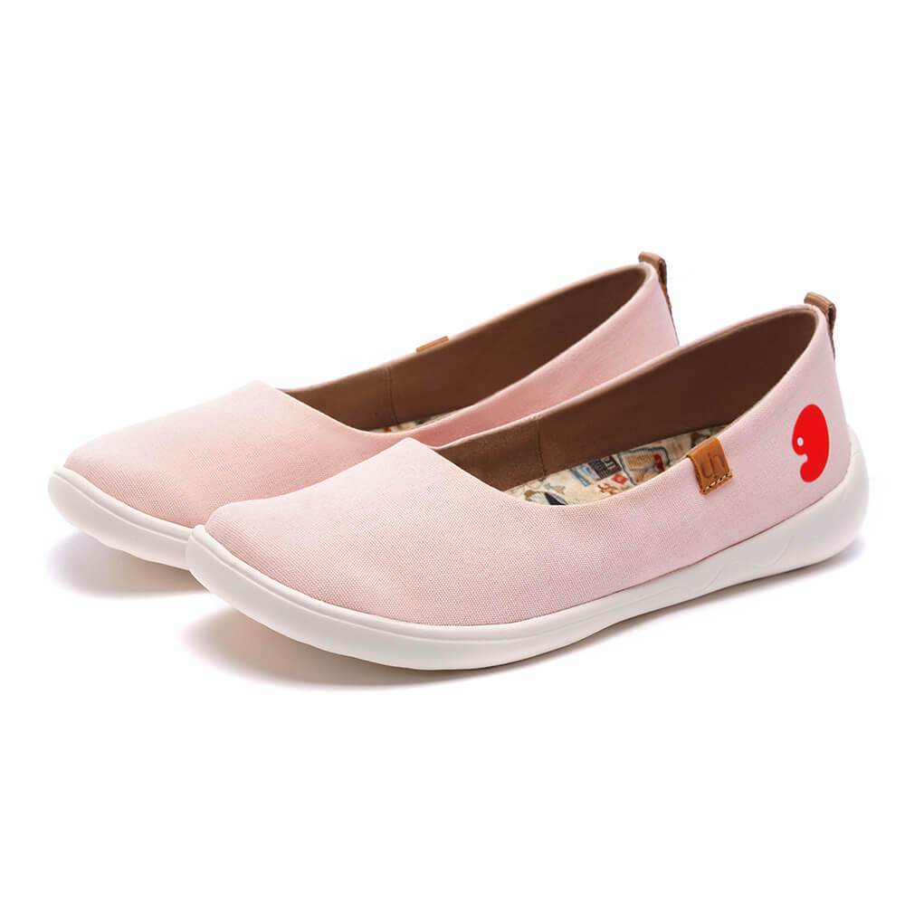 UIN Footwear Women Valencia Canvas Pink Canvas loafers