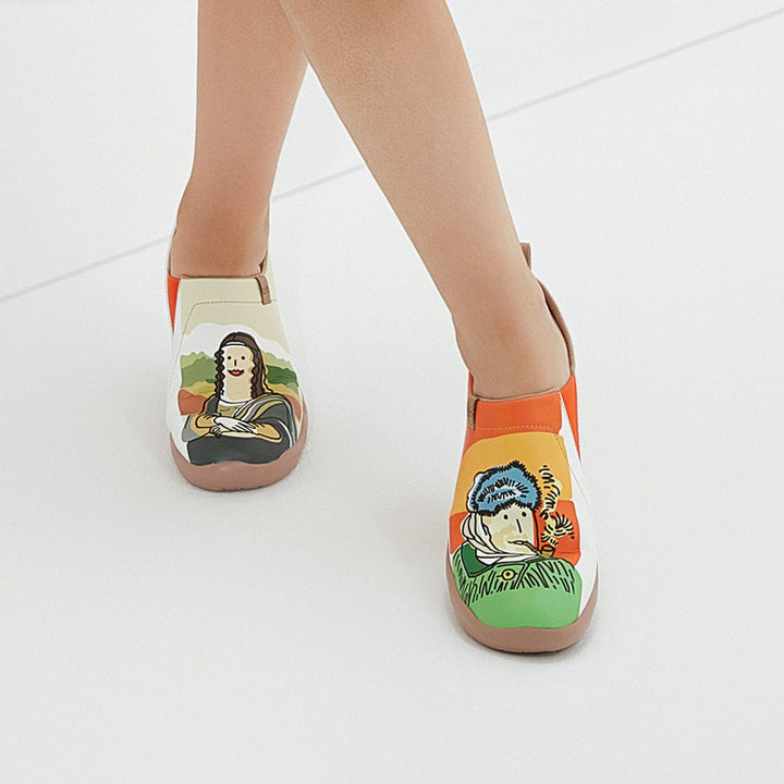 UIN Footwear Women Van Gogh & Mona Lisa Toledo I Women Canvas loafers