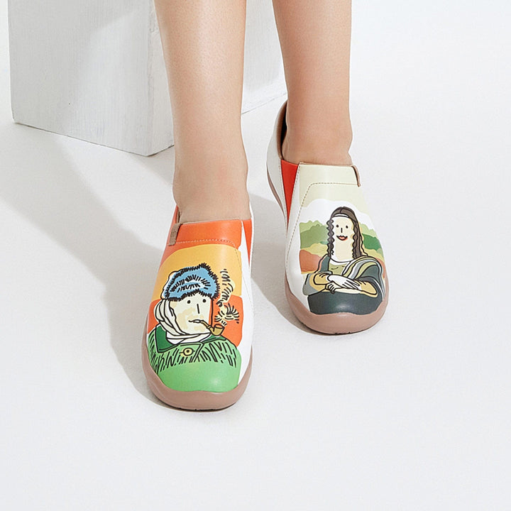 UIN Footwear Women Van Gogh & Mona Lisa Toledo I Women Canvas loafers