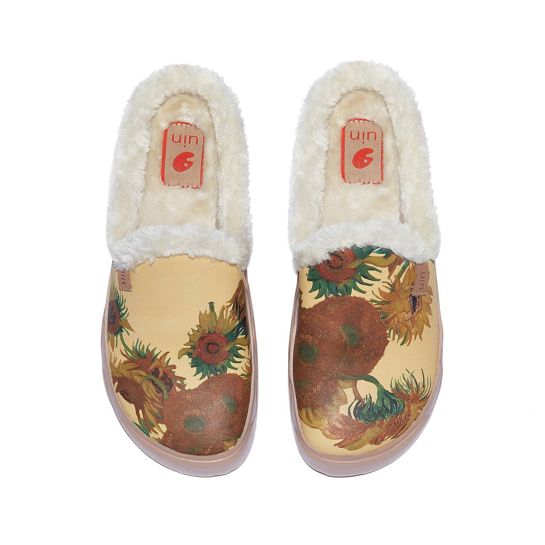 UIN Footwear Women Van Gogh Sunflowers Fuerteventura VII Women Canvas loafers