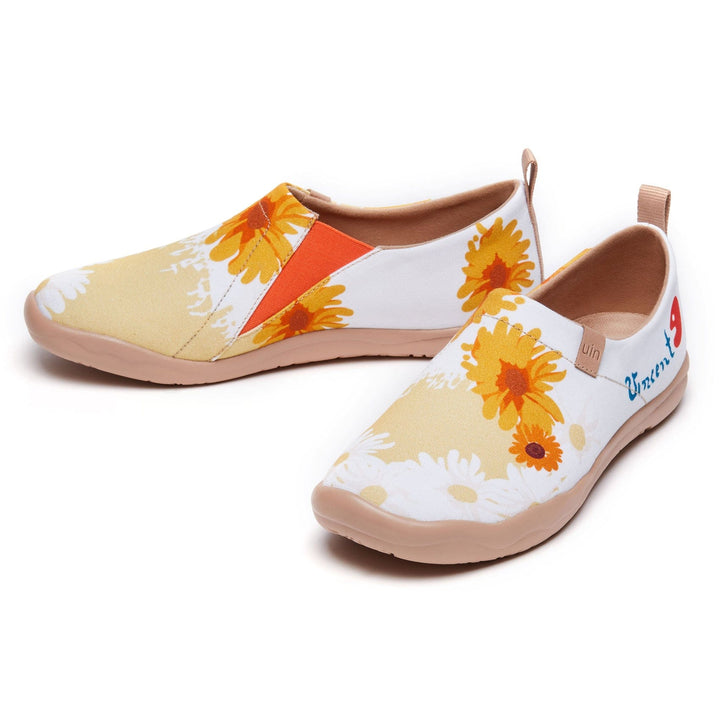 UIN Footwear Women Van Gogh Sunflowers V4 Women Canvas loafers