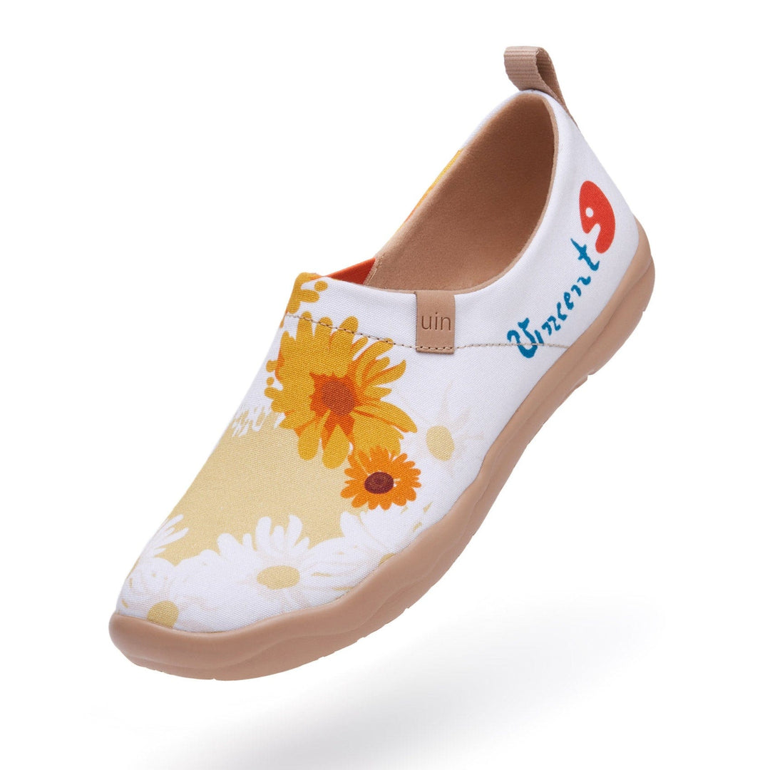 UIN Footwear Women Van Gogh Sunflowers V4 Women Canvas loafers