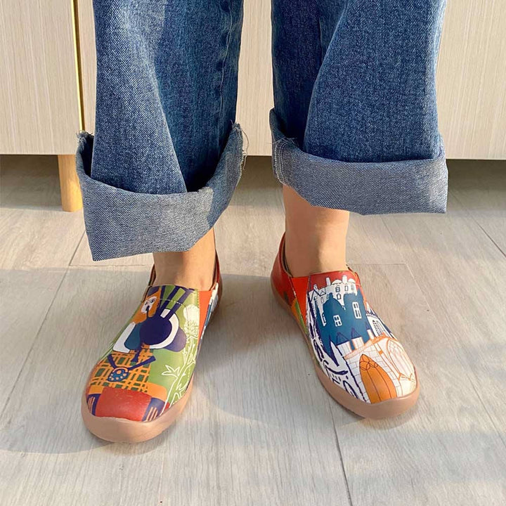 UIN Footwear Women Welcome To Scottland Toledo I Women Canvas loafers