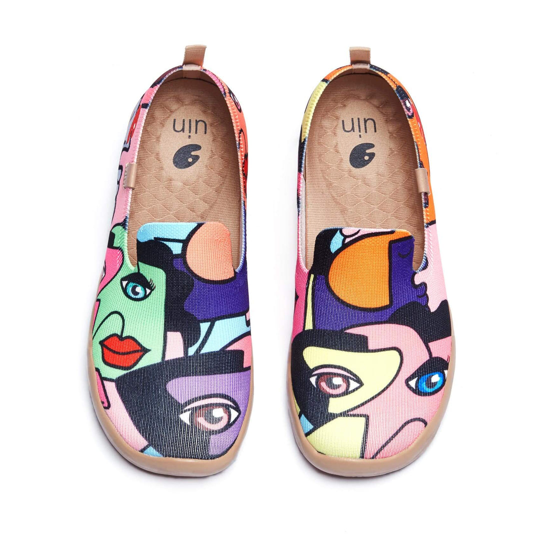 UIN Footwear Women Who I Am Barcelona Canvas loafers