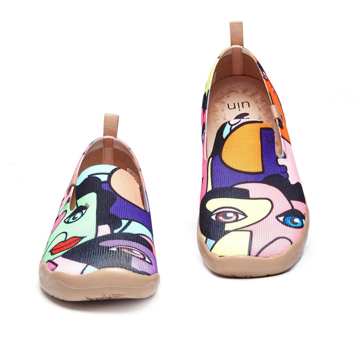 UIN Footwear Women Who I Am Barcelona Canvas loafers