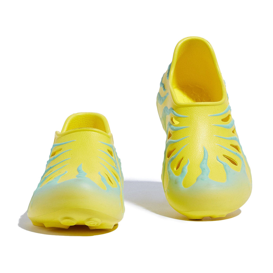 UIN Footwear Women Yellow & Glass Blue Octopus II Women Canvas loafers